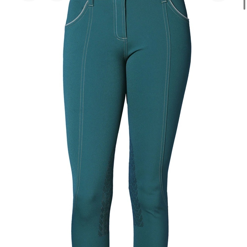 Women's Blue Riding Pants Green/blue